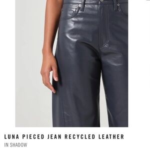 Agolde luna leather pants